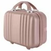 Exttlliy Mini Hard Shell Hard Travel Luggage Cosmetic Case, Small Portable Carrying Case Suitcase For Makeup (Rose Gold) -suitcase shop 41QgtwCBa2L