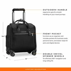 Briggs & Riley Rhapsody Softside Underseat Carry On Cabin Spinner, Black, Wide 16-Inch 33 Briggs & Riley Rhapsody Softside Underseat Carry On Cabin Spinner, Black, Wide 16-Inch -suitcase shop 41QiJNPhEOL