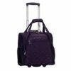 Rockland Melrose Upright Wheeled Underseater Carry-On Luggage, Purple, 16-Inch -suitcase shop 41RAEwFKVlL