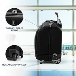 Travelpro Luggage Platinum Elite 22" Carry-on Rolling Garment Bag, Suitcase, Shadow Black -suitcase shop 41S88opdEgL