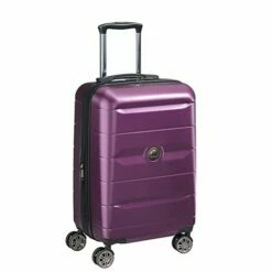 DELSEY Paris Comete 2.0 Hardside Expandable Luggage With Spinner Wheels, Purple, Carry-on 21 Inch -suitcase shop 41SFX MIHSL