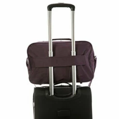 16 Inch Carry On Hand Luggage Flight Duffle Bag, 2nd Bag Or Underseat, 19L (Plum) -suitcase shop 41TAxH7gKsL