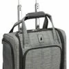London Fog Knightsbridge II 15" 2-Wheel Under The Seat Bag, Grey Sapphire Plaid -suitcase shop 41TMNhyeXVL