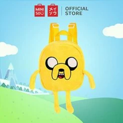 MINISO Adventure Time Backpack Cute Bag For Boy Girls Zipper School Picnic Bag, Yellow Jake 11 MINISO Adventure Time Backpack Cute Bag For Boy Girls Zipper School Picnic Bag, Yellow Jake -suitcase shop 41U48EqNGtL