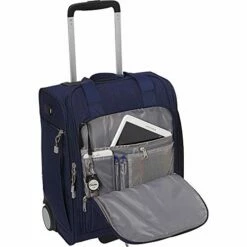 EBags Kalya Underseat Carry-on 2.0 With USB Port (Brushed Indigo) -suitcase shop 41U4DEyYY3L 4e51fde9 ead9 4e6b bb07 36db57c878fa