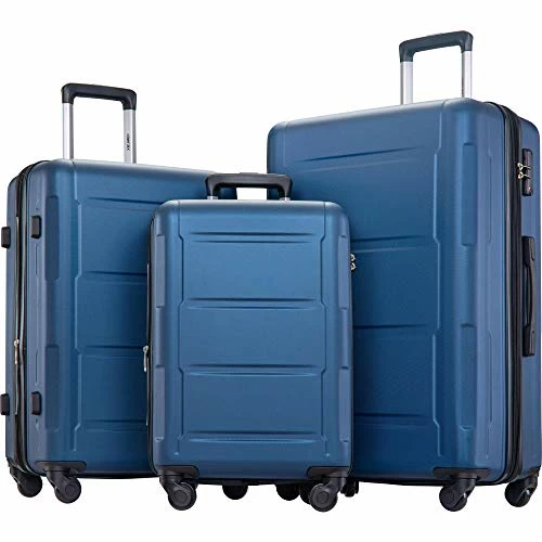 SSLine 3-Piece Hard-Shell Luggage Set With Spinner Wheels And TSA Lock Modern Elegant Expandable Travel Suitcase Lightweight Hardside Carry On Suitcase Set With 20" 24" 28" (A Type-Dark Blue) 9 SSLine 3-Piece Hard-Shell Luggage Set With Spinner Wheels And TSA Lock Modern Elegant Expandable Travel Suitcase Lightweight Hardside Carry On Suitcase Set With 20" 24" 28" (A Type-Dark Blue) - Image 7