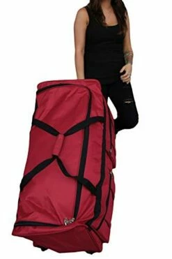 Gothamite 36-inch Rolling Duffle Bag With Wheels | Luggage Bag | Hockey Bag | XL Duffle Bag With Rollers | Heavy Duty 1200D Polyester (Fuchsia) 11 Gothamite 36-inch Rolling Duffle Bag With Wheels | Luggage Bag | Hockey Bag | XL Duffle Bag With Rollers | Heavy Duty 1200D Polyester (Fuchsia) -suitcase shop 41XRZZ75XwL