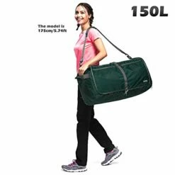 Gonex 150L Travel Duffel Bag Foldable Extra Large Duffle Bag XL Heavy Duty For Men Women For Luggage Shopping Blackish Green -suitcase shop 41XWoqUSkkL