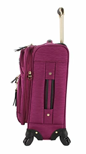 Steve Madden Designer Luggage Collection - Lightweight Softside Expandable Suitcase For Men & Women - Durable 20 Inch Carry On Bag With 4-Rolling Spinner Wheels (Peek-A-Boo Purple) 9 Steve Madden Designer Luggage Collection - Lightweight Softside Expandable Suitcase For Men & Women - Durable 20 Inch Carry On Bag With 4-Rolling Spinner Wheels (Peek-A-Boo Purple) - Image 7