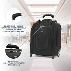 Travelpro Maxlite 5-Rolling Underseat Compact Carry-On Bag, Black, 15-Inch -suitcase shop 41Y3W1a ivL