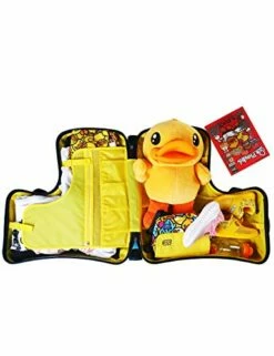 AO WEI LA OW Cute Unisex Kids Ride On Suitcase Travel Trolley Case Spinner Carry On Luggage With Wheels Suggest Fits To Kids Aged 3-6 Years Old(Yellow/01, 20 Inch) -suitcase shop 41YoxHM2AML