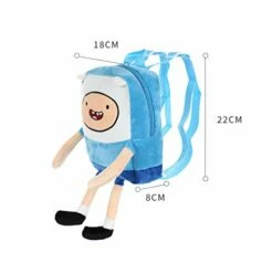 MINISO Adventure Time Backpack Cute Bag For Zipper School Picnic Bag,Blue Finn -suitcase shop 41YtXjik6lL