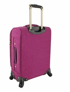 Steve Madden Designer Luggage Collection - Lightweight Softside Expandable Suitcase For Men & Women - Durable 20 Inch Carry On Bag With 4-Rolling Spinner Wheels (Peek-A-Boo Purple) 14 Steve Madden Designer Luggage Collection - Lightweight Softside Expandable Suitcase For Men & Women - Durable 20 Inch Carry On Bag With 4-Rolling Spinner Wheels (Peek-A-Boo Purple) -suitcase shop 41Z0yuYZ6DL
