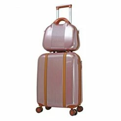 World Traveler Classique Hardside 2-PC Carry-On Spinner Luggage Set, Rose Gold, One Size -suitcase shop 41Z2Uv c3AL
