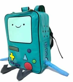 Adventure Time With Finn And Jake Backpack CN BMO Schoolbag Beemo Be More Cartoon Robot High-grade PU Green -suitcase shop 41ZKpfKPBLL