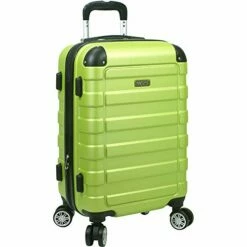 Dejuno Tahoma Lightweight 3-Piece Hardside Spinner Luggage Set, Navy, One Size -suitcase shop 41ZP4ZZd TL