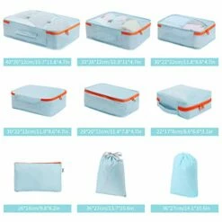 DIMJ 11 Set Packing Cubes, Travel Luggage Packing Organizers Lightweight Travel Cloth Storage Bag With Bra Underwear Cube Cosmetics Bag And Shoe Pouch 10 DIMJ 11 Set Packing Cubes, Travel Luggage Packing Organizers Lightweight Travel Cloth Storage Bag With Bra Underwear Cube Cosmetics Bag And Shoe Pouch -suitcase shop 41a53KY7jKL