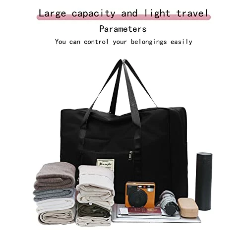 MIANHT Foldable Travel Duffel Bag - Sports Tote Gym Bag, Shoulder Week-Ender Overnight Bag For Women And Girls, Tote Carry On Luggage 9 MIANHT Foldable Travel Duffel Bag - Sports Tote Gym Bag, Shoulder Week-Ender Overnight Bag For Women And Girls, Tote Carry On Luggage - Image 7