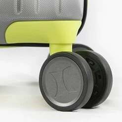 Hurley Suki Hardside Spinner Carry On Luggage 21", Light Grey/Neon -suitcase shop 41ayJ0KeMAS d5db17c9 31c5 4c35 822c 758d1b059d5b