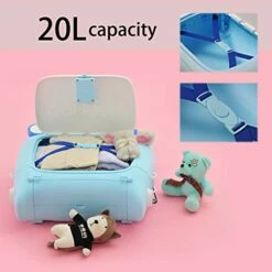 ANIMOR Kids Travel Partner Ride-On Suitcase And Carry-On Luggage, Classic Rolling Luggage (Penguin Blue) -suitcase shop 41biS0WRKDL