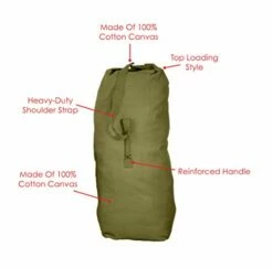 Texsport Top Load Canvas Duffle Duffel Travel Bag, Olive Drab, Giant -suitcase shop 41dDh82 WoL