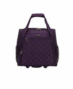 Rockland Melrose Upright Wheeled Underseater Carry-On Luggage, Purple, 16-Inch -suitcase shop 41dUwjQoC8L