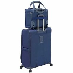 London Fog Knightsbridge II 15" 2-Wheel Under The Seat Bag, Sapphire -suitcase shop 41dYVuEAwIL