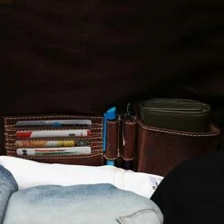 Leather Duffel Bags For Men Women - Airplane Underseat Carry On Luggage By Rustic Town -suitcase shop 41dsgrdL88L