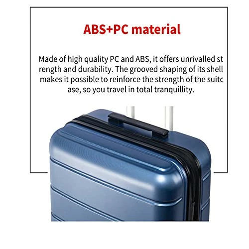 3 Piece Set Luggage Sets Women Men Teens Travel Suitcase With Lightweight TSA Lock Spinner, Home Outdoor Carry On Luggage With 4 Double Silent Wheels Adjustable Handle 20in 24in 28in, Blue 10 3 Piece Set Luggage Sets Women Men Teens Travel Suitcase With Lightweight TSA Lock Spinner, Home Outdoor Carry On Luggage With 4 Double Silent Wheels Adjustable Handle 20in 24in 28in, Blue - Image 8