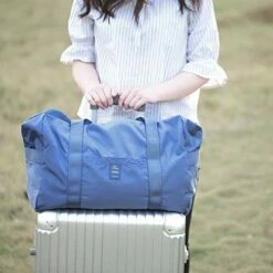 VanFn Foldable Travel Duffel Bag, Sports Duffels Gym Bag, Rainproof Nylon Totes, Sports Shoulder Handbag, Lightweight Duffle Bags For Women & Men, Outdoor Weekend Bag, P.Travel Series (Blue) -suitcase shop 41eqRG26mHL