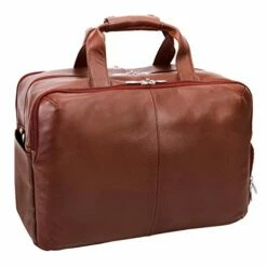 McKleinUSA Avondale, Pebble Grain Calfskin Leather, 22" Leather, Triple Compartment, Carry-All, Travel, Laptop Duffel, Brown (18904) -suitcase shop 41ezG xRyGL