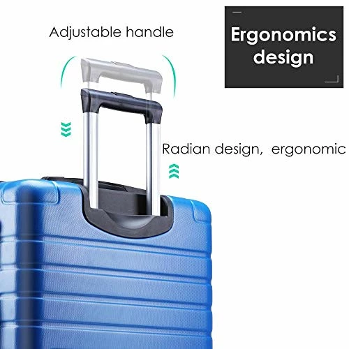 Hardshell Luggage Sets 3 PCS Spinner Suitcase With Tsa Lock Lightweight Blue 9 Hardshell Luggage Sets 3 PCS Spinner Suitcase With Tsa Lock Lightweight Blue - Image 7