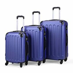 Sandinrayli Luggage Set, Lightweight & Durable Travel Suitcase With Spinner Wheels, 20” 24” 28” Hardside Spinner Set -suitcase shop 41hmfYkNYhL