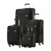 Samsonite Advena 4-Piece Set (Underseater, 20", 25", 29" Spinners) (Black)