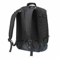 Cabin Max️ - Quebec Hybrid Rolling Backpack With Wheels - Carry On Luggage 22x14x9 Zip Out Backpack Straps - Perfect For Most Major American Airlines (Black) -suitcase shop 41i 2Bz7fjcPL