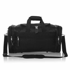 DALIX Blank Duffle Bag Duffel Bag In Black Gym Bag -suitcase shop 41icXHqMTxL
