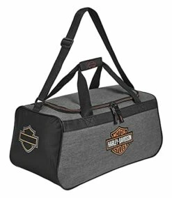 Harley Davidson Harley-Davidson Bar & Shield Logo Duffel Bag W/Adjustable Strap - Heather Gray