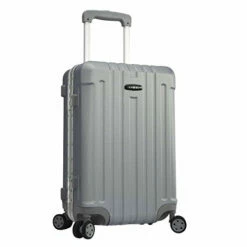 TPRC Seattel Hardside Rolling Carry-On Luggage, Silver, 20-Inch -suitcase shop 41it2a9JX4L