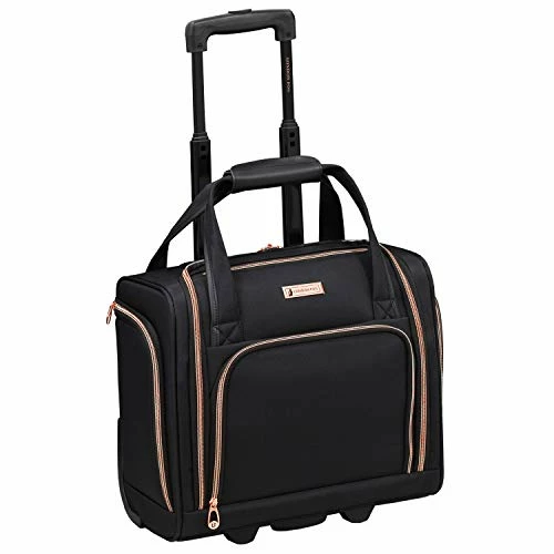 LONDON FOG Bromley 15-Inch Under The Seat Bag, Black 3 LONDON FOG Bromley 15-Inch Under The Seat Bag, Black