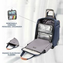 Travelpro Crew Versapack Rolling Underseat Carry-on, Patriot Blue -suitcase shop 41j5nDSjTrL