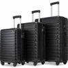 SSLine 3 Piece Luggage Sets Suitcase,Expandable ABS Lightweight Hardshell Spinner Wheel 3 Piece Set Travel Bag With TSA Lock 20/24/28 Inch (Black) 2 SSLine 3 Piece Luggage Sets Suitcase,Expandable ABS Lightweight Hardshell Spinner Wheel 3 Piece Set Travel Bag With TSA Lock 20/24/28 Inch (Black) -suitcase shop 41j7l7nMKfL