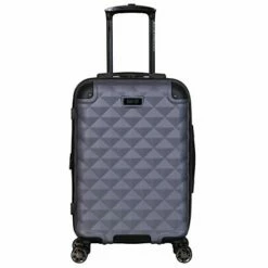 Kenneth Cole Reaction Diamond Tower Luggage Collection Lightweight Hardside Expandable 8-Wheel Spinner Travel Suitcase, Smokey Purple, 20-Inch Carry On -suitcase shop 41jD36I alL
