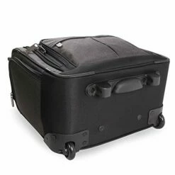 ORIGINAL PENGUIN Men's Ethan Wheeled Under The Seat Carry On Bag, Black Crosshatch -suitcase shop 41jKp04253L