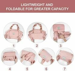 Large Capacity Folding Travel Bag, Travel Duffel Bag With Luggage Tag, Waterproof Lightweight Gym Bag With Wet And Dry Separation Bag, For Travel, Sports, Gym, Pink -suitcase shop 41jhXLTQ8VL