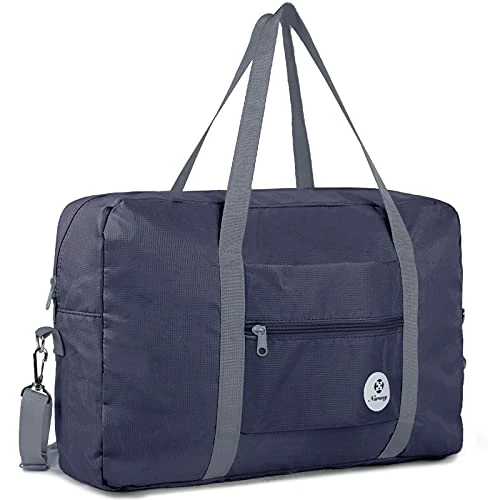 For Spirit Airlines Foldable Travel Duffel Bag Tote Carry On Luggage Sport Duffle Weekender Overnight For Women And Girls (3112 Dark Blue ( With Shoulder Strap)) 3 For Spirit Airlines Foldable Travel Duffel Bag Tote Carry On Luggage Sport Duffle Weekender Overnight For Women And Girls (3112 Dark Blue ( With Shoulder Strap))