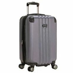 Kenneth Cole Reaction Reverb 20" Carry-On Expandable Luggage Lightweight Hardside 8-Wheel Spinner Travel Suitcase Bag, Smokey Purple, Inch -suitcase shop 41l36x8VUjL