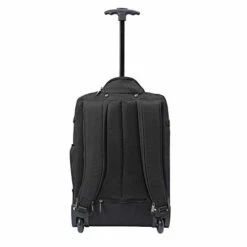Cabin Max️ - Quebec Hybrid Rolling Backpack With Wheels - Carry On Luggage 22x14x9 Zip Out Backpack Straps - Perfect For Most Major American Airlines (Black) -suitcase shop 41lZ6QVPiNL