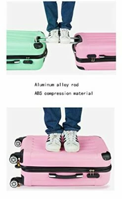 26 Inch Trolley Case/Bags Woman Travel Suitcase With Wheels Rolling Carry On Luggage,B,24 -suitcase shop 41limlmmchL