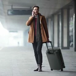 NINETYGO Carry On Luggage With Spinner Wheels, 22x14x9 Luggage, 100% PC Lightweight Hardside Suitcase With TSA Lock (20-inch Black) -suitcase shop 41lkgd3pKVL