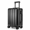 JBAG-one 100% Aluminum-Magnesium Alloy Rolling Luggage Spinner Men Business Suitcase Wheels 20 Inch Cabin Trolley Travel Bag,Black -suitcase shop 41m 79oORzL